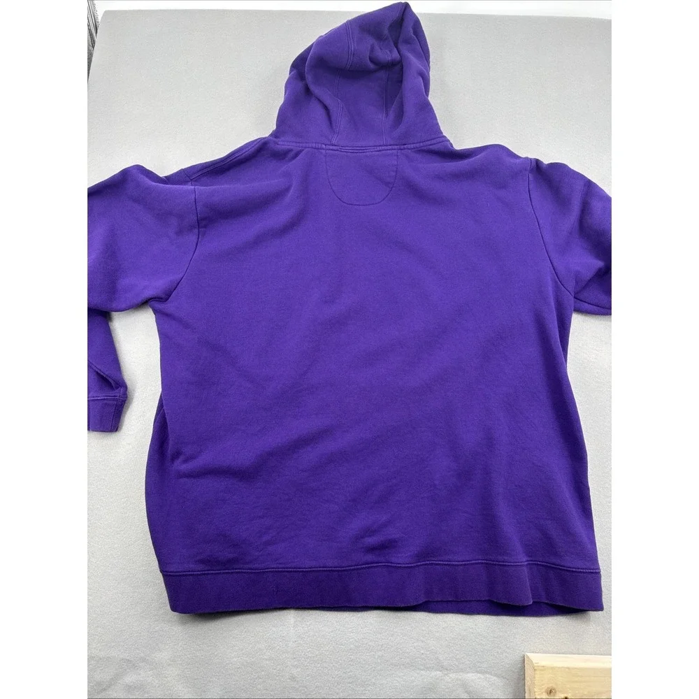 Vintage 90s‎ Y2K Minnesota Vikings NFL Hoodie Men's 4XL Purple Majestic Boxy Fit